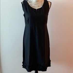 Tailored black little dress